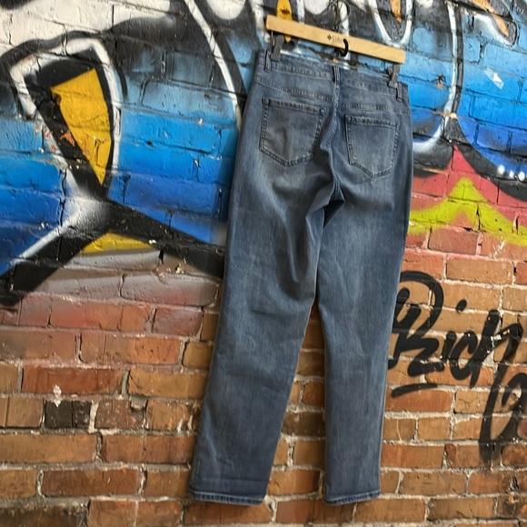 LIMITED EDITION LOGO by LORI GOLDSTEIN-women’s blue patchwork BOYFRIEND jeans - Picture 8 of 10